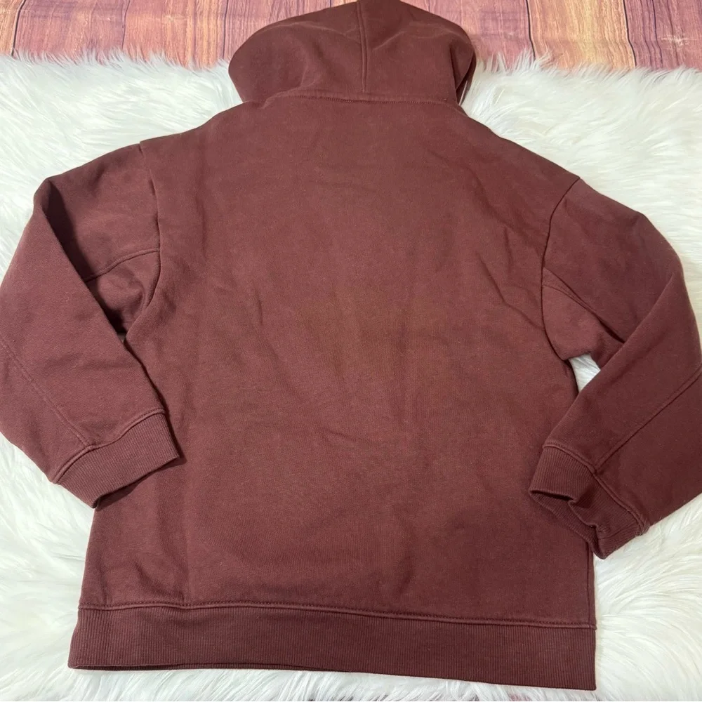 Cat & Jack Brown Buffalo Graphic Pullover Hoodie - Boys Size Small (6/7)